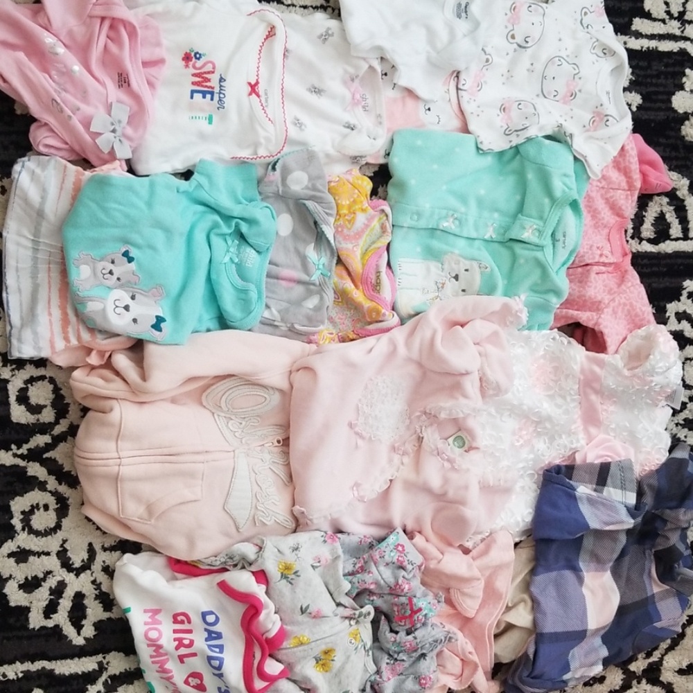 3-9month baby onsie pjs  dress sweat outfit